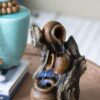 Decorative 3 Tier Water Fountain With Pot Design - Brown - Image 8