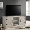 Salma - Wide TV Stand With 2 Open Shelves And 2 Cabinets - Dusty Gray - Image 4