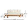 Outdoor Expandable Daybed And Cushions - Teak - Image 5