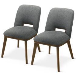 Blake - Dining Chair (Set of 2) - Brown / Dark Gray
