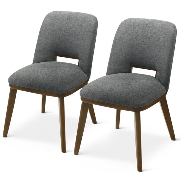 Blake - Dining Chair (Set of 2) - Brown / Dark Gray