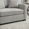 Modern Chenille Oversized Armchair, Chair And A Half, Single Sofa For Bedroom, Living Room, Wide - Light Gray - Image 7