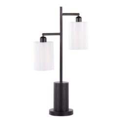 Cannes - Contemporary Table Lamp - Black / White