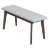 Carlos-Upholstered Bench - Gray - Image 8