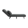 3 In 1 Foldable Linen Chaise Lounge With Adjustable Backrest Footrest & Detachable Pillow Convertible Chair Bed Accent Chair Small Space Sofa Bed For Living Room Bedroom And Office - Gray - Image 10