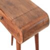 Mini Dressing Table With Foldable Mirror - Caramel - Image 9