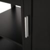 Contemporary Kitchen Cart With Wheels - Black - Image 14