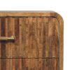 T Bar Ridged Nightstand - Oak - Image 7