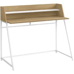 Computer Desk For Home Office, Laptop, Storage Shelves, Contemporary & Versatile Placement - Natural