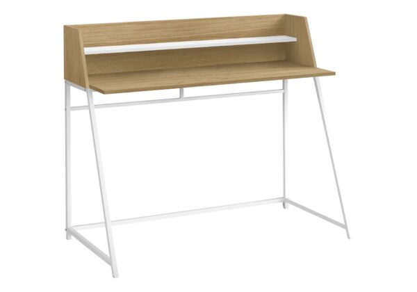 Computer Desk For Home Office, Laptop, Storage Shelves, Contemporary & Versatile Placement - Natural