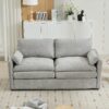 Cozy Upholstered Loveseat Sofa Oversized Comfy Comfy Cloud Sofa Double Cushion Loveseat Sofa Plush Cushion Sofa Couch For Living Room - Light Gray - Image 8