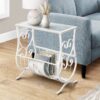 Accent Side Table, Traditional - White - Image 2