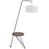 Stork - Mid-Century Modern Floor Lamp - Walnut / White - Image 2