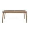 Acacia Wood Dining Table 8 Person Outdoor Table, Farmhouse Furniture For Patio, Garden, Backyard - Light Brown - Image 4
