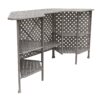 Cast Alumnim Weave Pattern Party Bar Table A - Gray - Image 7