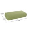 Kasper - Water Resistant 6'X3' Lounger Bean Bag - Green - Image 4