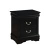 Louis Philippe - 4 Pieces Bedroom Set Twin Bed - Black - Image 4