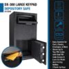 1 72 Cu Ft Keypad Depository Safe - Black - Image 9