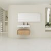 Wall Mounted Bathroom Vanity With Resin Sink And Soft Close Drawer In Imitative - Imitative Oak - Image 4