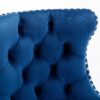 Swivel Velvet Barstools Adjusatble Seat Height From 25-33", Modern Upholstered Chrome Base Bar Stools With Backs Comfortable Tufted For Home Pub And Kitchen Island (Set of 2) - Blue - Image 9