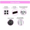 10'X20' Ez Pop Up Canopy Outdoor Portable Party Folding Tent With 6 Removable Sidewalls + Carry Bag + 4 Pieces Weight Bag - Pink - Image 3