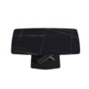 63" Artificial Stone Black Curved Black Metal Leg Dining Table - Black - Image 10