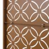 Freestanding Decorative Privacy Screen For Deck Balcony Patio, Metal Privacy - Brown - Image 2