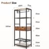 Dog Feeding Station, 3 Height Adjustable Raised Dog Bowls, Dog Feeder Station For Large Medium Dogs Cats, Dog Storage With Shelves - Black / Dark Brown - Image 10