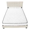 Queen Size Bed Upholstered Transitional - Beige - Image 5