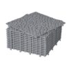 Interlocking Deck Tiles Plastic Waterproof Outdoor All Weather Anti-Slip Bathroom Shower Balcony Porch Strong Weight Capacity Upto 440 Lbs, Pebble Stone Pattern Pack Of 12 - Gray - Image 16
