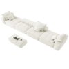 Modern Oversized Modular Sectional Sofa, Sparkling Fabric Soft Cushion Sofa With 6 Pillows, 6 Pieces Diy Combination Tufted Sofa, No Assembly Required - Beige - Image 19