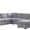 Ketterman - 4 Piece Upholstered Sectional - Light Gray - Image 6