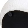 Nest - Low Round Upholstered Ottoman - Almond White - Image 3