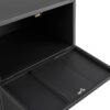 Office Furniture Copier Cabinet 2 Door Steel Copier Stand Mobile Pedestal File Printer Stand - Black - Image 7