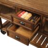 Kadri - Kitchen Cart - Distressed Chestnut - Image 2