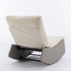 Modern Rocking Chair Recliner, Comfy Rocker Nursery Chair With Footrest, Accent Reading Chair, Upholstered Lounge Chair For Relaxing, Resting, Soft Padded Rocker For Indoor Living Room Bedroom - Gray - Image 9