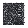 Interlocking Deck Tiles Plastic Waterproof Outdoor All Weather Anti-Slip Bathroom Shower Balcony Porch Strong Weight Capacity Upto 440 Lbs, Pebble Stone Pattern Pack Of 60 - Black - Image 15