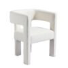 Contemporary Designed Fabric Upholstered Accent Chair Dining Chair For Living Room, Bedroom, Dining Room (Set of 2) - Beige - Image 7