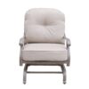 Cast Aluminum Club Motion Chair With Cushion (Set of 2) - Gray - Image 6