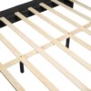 Queen Size Upholstered Bed With Slats Support, No Box Spring Needed - Black - Image 6