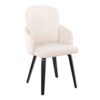 Dahlia - Contemporary Dining Chair (Set of 2) - Black / Cream - Image 2