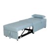 Multifunctional Folding Ottoman Sofa Bed - Blue Green - Image 5