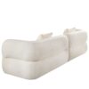 Sectional Sofa, Durable Fabric, Solid Wood Frame, High Density Sponge Filler - White - Image 15