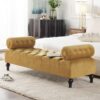 Lewis Bolster - Arm Entryway Bench - Gold - Image 12