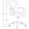 Office Chair, Adjustable Height Swivel, Ergonomic, Armrests, Mesh, Contemporary & Modern - Black - Image 4