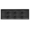 Shay - Mid Century Rectangular Storage Ottoman - Distressed Black - Image 5