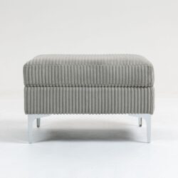 Modular Sectional Sofa Square Ottoman Module, Storage Ottoman Footrest - Gray
