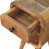 Extra Mini Curve Lower Bedside Table - Oak - Image 2