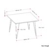 Hunter - Square Dining Table - Natural - Wood - Image 8