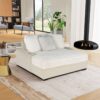 Shine - Lounger Sofa With USB - Beige - Image 8